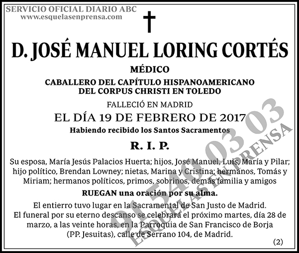José Manuel Loring Cortés